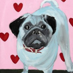 Herzchen Mops